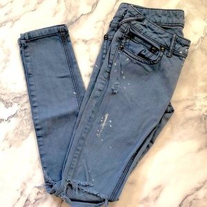 Free People splatter paint jeans